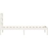 Rám postele masivní borovice 90 x 200 cm [3101204] (Barva Bílá)