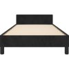 Rám postele bez matrace 90 x 200 cm samet [3125918] (Barva Černá)