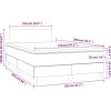 Box spring postel s matrací 120x200 cm textil [3139882] (Barva Tmavě šedá)