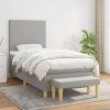 Box spring postel s matrací 90x190 cm textil [3136959] (Barva Černá)