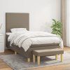 Box spring postel s matrací 90x190 cm textil [3136959] (Barva Černá)