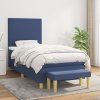 Box spring postel s matrací 90x190 cm textil [3136959] (Barva Černá)