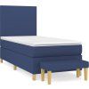 Box spring postel s matrací 90x190 cm textil [3136959] (Barva Černá)