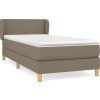 Box spring postel s matrací 90x190 cm textil [3126609] (Barva Taupe)