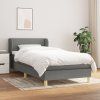 Box spring postel s matrací 90x190 cm textil [3126609] (Barva Taupe)