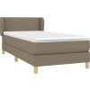 Box spring postel s matrací 90x190 cm textil [3126689] (Barva Taupe)