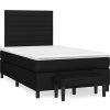 Box spring postel s matrací 120x200 cm textil [3136663] (Barva Černá)