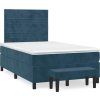 Box spring postel s matrací 120 x 200 cm samet [3137893] (Barva Světle šedá)