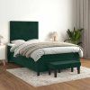 Box spring postel s matrací 120 x 200 cm samet [3137893] (Barva Světle šedá)