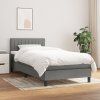 Box spring postel s matrací 100 x 200 cm textil [3140199] (Barva Modrá)