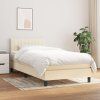 Box spring postel s matrací 100 x 200 cm textil [3140199] (Barva Modrá)