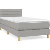 Box spring postel s matrací 100 x 200 cm textil [3140677] (Barva Taupe)