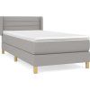 Box spring postel s matrací 90x200 cm textil [3130326] (Barva Krémová)