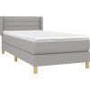 Box spring postel s matrací 90x200 cm textil [3130326] (Barva Krémová)