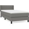 Box spring postel s matrací 90x190 cm textil [3129998] (Barva Krémová)