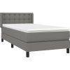 Box spring postel s matrací 90x190 cm textil [3129998] (Barva Krémová)