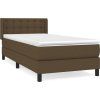 Box spring postel s matrací 90x190 cm textil [3129998] (Barva Krémová)
