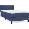 Box spring postel s matrací 90x190 cm textil [3129998] (Barva Krémová)