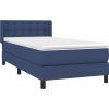 Box spring postel s matrací 90x190 cm textil [3129998] (Barva Krémová)