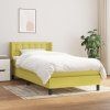 Box spring postel s matrací 90x190 cm textil [3129998] (Barva Krémová)