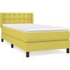 Box spring postel s matrací 90x190 cm textil [3129998] (Barva Krémová)