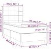 Box spring postel s matrací a LED 80x200 cm textil [3134831] (Barva Černá)