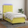 Box spring postel s matrací a LED 80 x 200 cm textil [3134831] (Barva Černá)