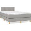 Box spring postel s matrací 120x200 cm textil [3140764] (Barva Tmavě hnědá)