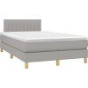Box spring postel s matrací 120x200 cm textil [3140764] (Barva Tmavě hnědá)