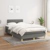Box spring postel s matrací 120x200 cm textil [3140764] (Barva Tmavě hnědá)