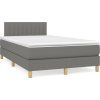 Box spring postel s matrací 120x200 cm textil [3140764] (Barva Tmavě hnědá)