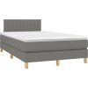 Box spring postel s matrací 120x200 cm textil [3140764] (Barva Tmavě hnědá)