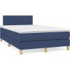Box spring postel s matrací 120x200 cm textil [3140764] (Barva Tmavě hnědá)