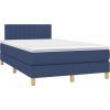 Box spring postel s matrací 120x200 cm textil [3140764] (Barva Tmavě hnědá)