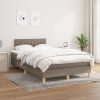 Box spring postel s matrací 120x200 cm textil [3140764] (Barva Tmavě hnědá)