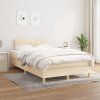 Box spring postel s matrací 120x200 cm textil [3140764] (Barva Tmavě hnědá)