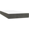 Box spring postel s matrací 80 x 200 cm samet [3137989] (Barva Světle šedá)