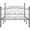 Rám postele kov 90 x 200 cm [284454] (Barva Černá)