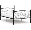 Rám postele kov 90 x 200 cm [284454] (Barva Černá)