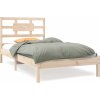 Rám postele masivní dřevo 90 x 200 cm [3105652] (Barva Šedá)