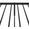Kovový rám postele s čelem 100 x 200 cm [350926] (Barva Bílá)