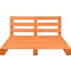 Rám postele z palet masivní borovice 120 x 200 cm [285243] (Barva barva dřeva)