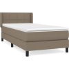 Box spring postel s matrací 80 x 200 cm textil [3129669] (Barva Taupe)