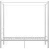 Rám postele s nebesy kovový 100 x 200 cm [325055] (Barva Bílá)