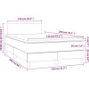 Box spring postel s matrací 120x200 cm textil [3140443] (Barva Černá)