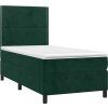 Box spring postel s matrací a LED 80x200 cm samet [3136029] (Barva Světle šedá)