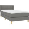 Box spring postel s matrací 90x200 cm textil [3130242] (Barva Tmavě šedá)