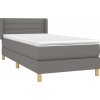 Box spring postel s matrací 90x190 cm textil [3130313] (Barva Světle šedá)
