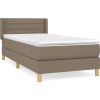 Box spring postel s matrací 90x190 cm textil [3130313] (Barva Světle šedá)