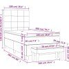 Box spring postel s matrací 100x200 cm samet [3137832] (Barva Růžová)
